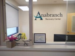 contact Anabranch, recovery center Terre Haute IN, reception area in lobby of Anabranch Recovery Center - Terre Haute addiction treatment center
